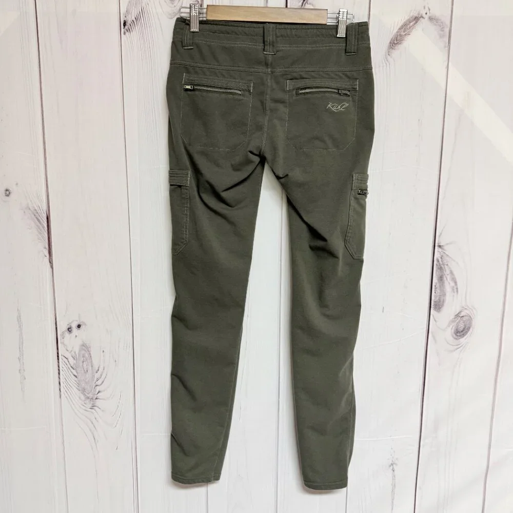 KÜHL Women’s Krush‎ Cargo Pants Size 2 Olive Green Hiking EUC